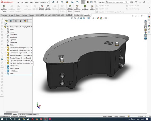 3D model of Design for Injection Molding & Multipart Mold Design: Outdoor Passive Earth Trays
