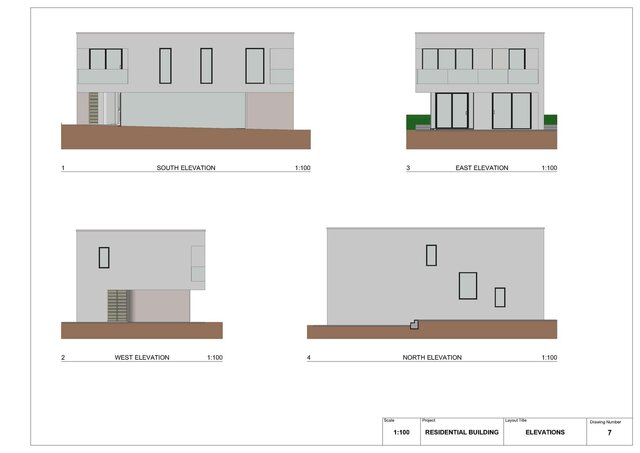Contemporary Family House — ArchiCAD 19 BIM Study – image 2 of 4