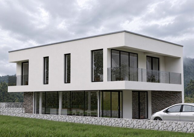 Contemporary Family House — ArchiCAD 19 BIM Study – image 1 of 4