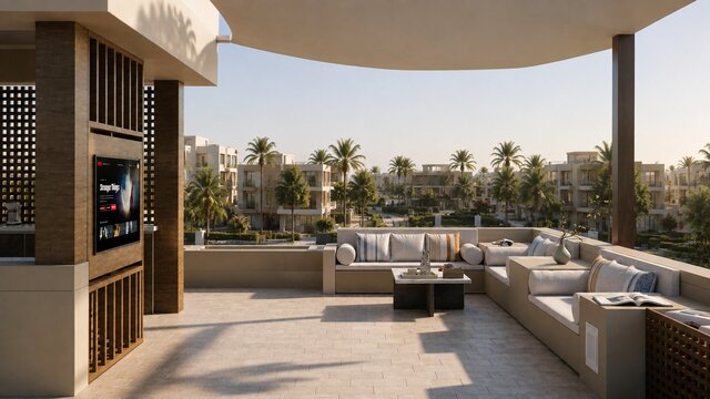 3D model of roof villa design