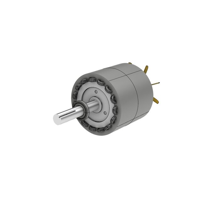 3D model of AC motor design in Rhinoceros 3D