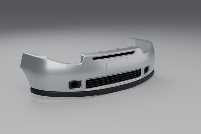 Front Bumper Cover FBC-01 - Injection Molded, Grille Air Intake and Fog Lamp Pockets – image 1 of 4