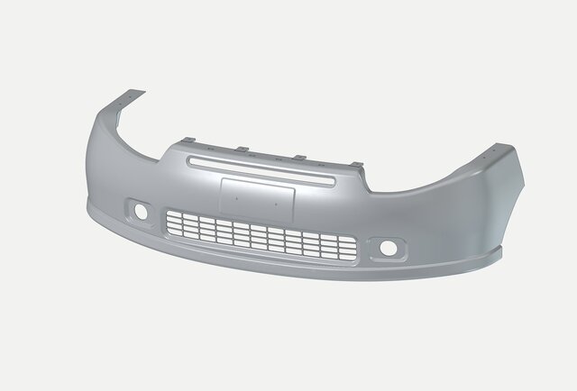Front Bumper Cover FBC-01 - Injection Molded, Grille Air Intake and Fog Lamp Pockets – image 2 of 4