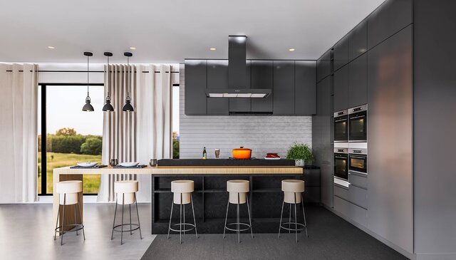 3D model of Kitchen Interior Design