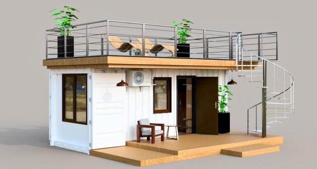 20ft Container House — Interior Layout & Product Design – image 1 of 5