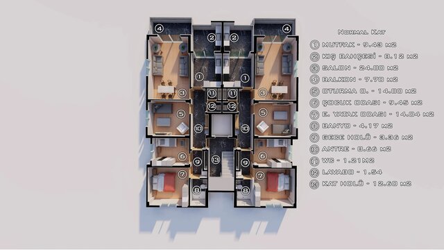 Apartment Layout B | Furnished Plan – image 2 of 2