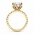 Round Diamond Engagement Ring with Pavé Side Stones