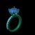 Round Diamond Engagement Ring with Pavé Side Stones
