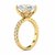 Round Diamond Engagement Ring with Pavé Side Stones