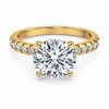 Round Diamond Engagement Ring with Pavé Side Stones design by kishankar