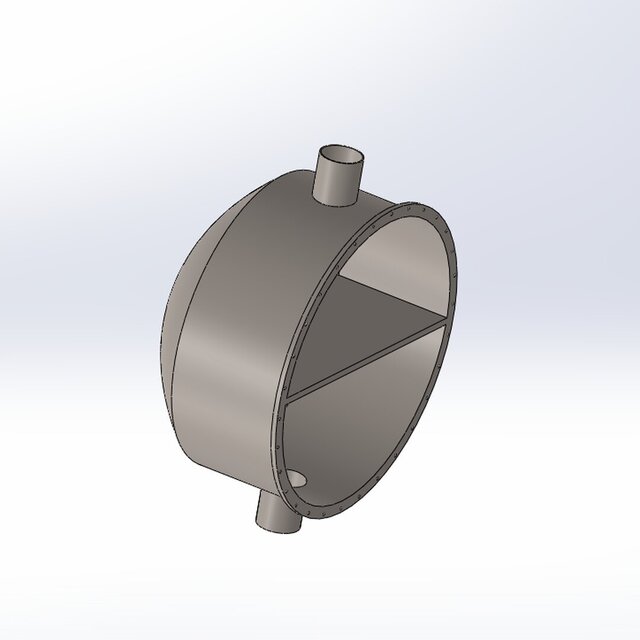 3D model of Shell and Tube Heat Exchanger