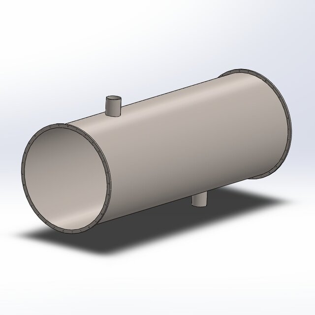 3D model of Shell and Tube Heat Exchanger