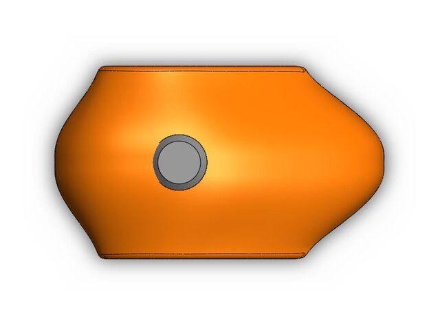 3D model of Fuel Tank – SolidWorks Surface Modeling