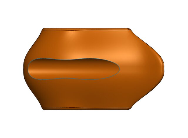 3D model of Fuel Tank – SolidWorks Surface Modeling