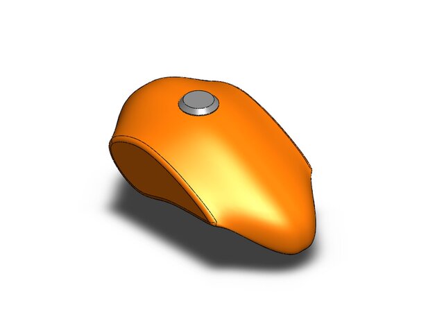 3D model of Fuel Tank – SolidWorks Surface Modeling