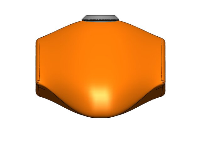 3D model of Fuel Tank – SolidWorks Surface Modeling