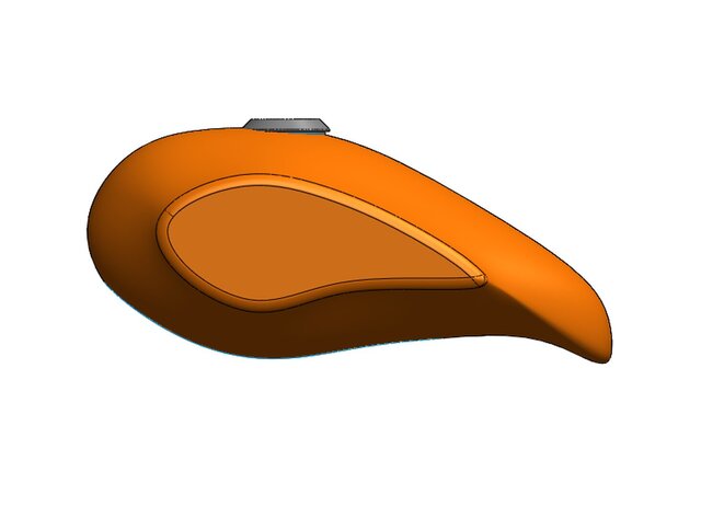 3D model of Fuel Tank – SolidWorks Surface Modeling