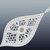 Art Deco 14K White Gold Pendant with Round Diamond and Blue Sapphires