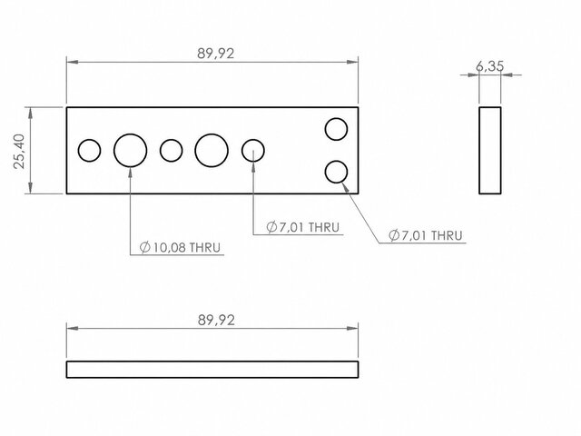 3D model of CNC Machined Aluminum Fixture Plate | CAD, Drawing & Production