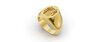 Family Crest Signet Ring — Custom Relief CAD Design | Rhino + MatrixGold | 18K Gold design by davidr2076