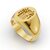 Family Crest Signet Ring — Custom Relief CAD Design | Rhino + MatrixGold | 18K Gold