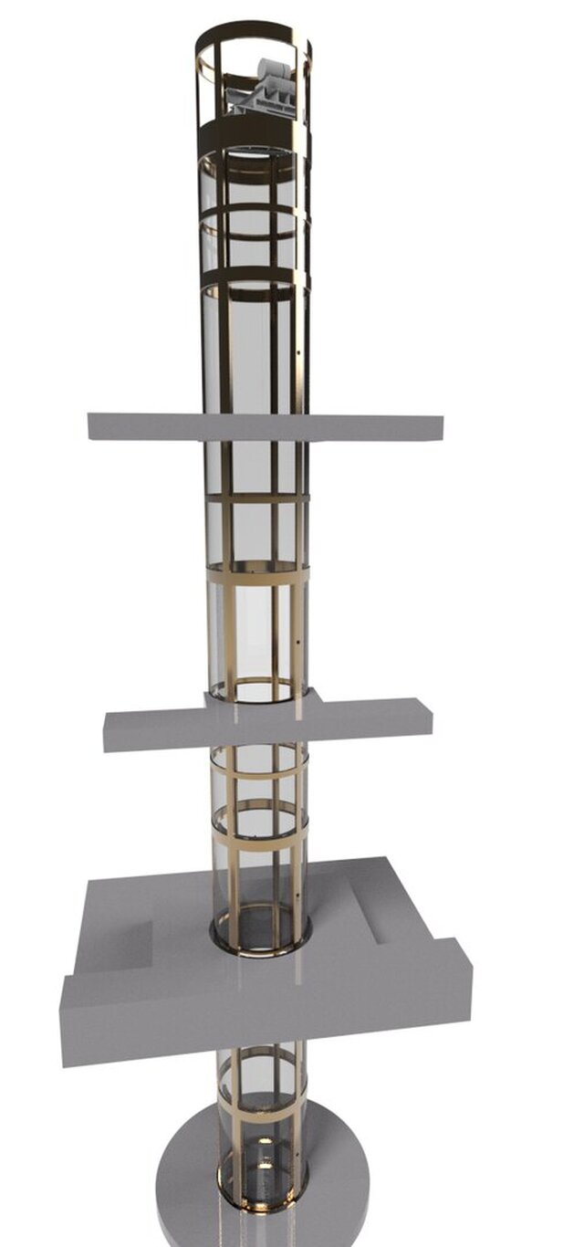 3D model of Panoramic Elevator Design