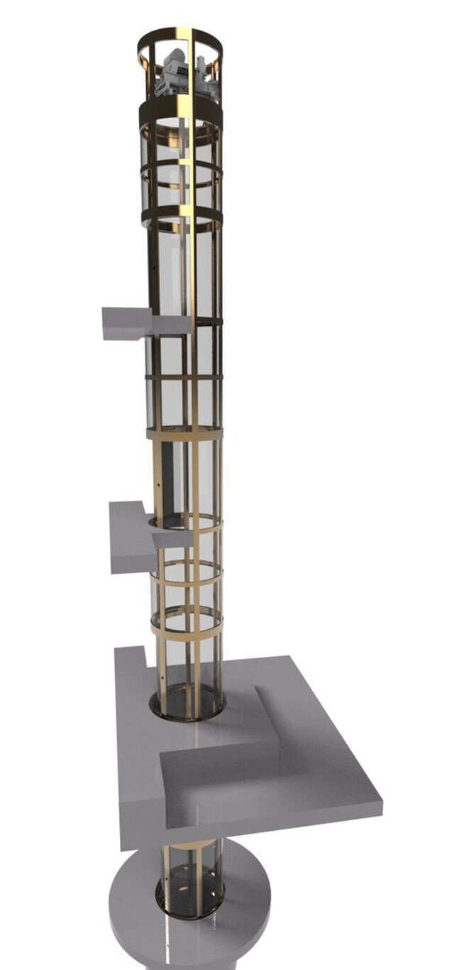 3D model of Panoramic Elevator Design
