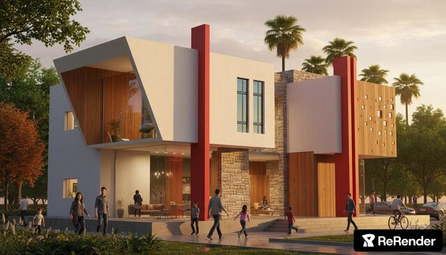 3D model of Architectural Design - 3D Modelling