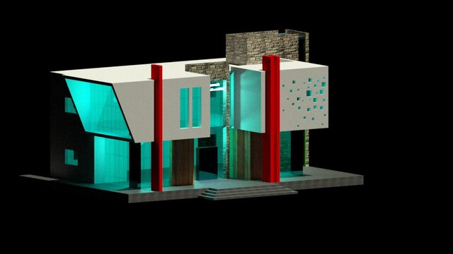 3D model of Architectural Design - 3D Modelling