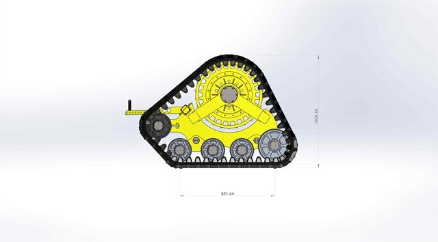 3D model of Truck Mount off-road Track