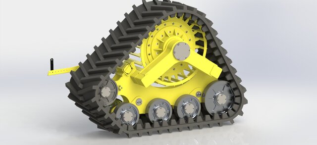 3D model of Truck Mount off-road Track