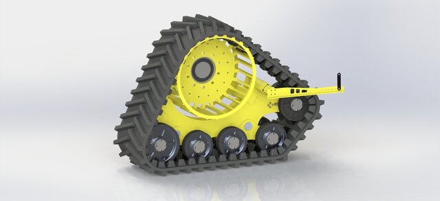 3D model of Truck Mount off-road Track