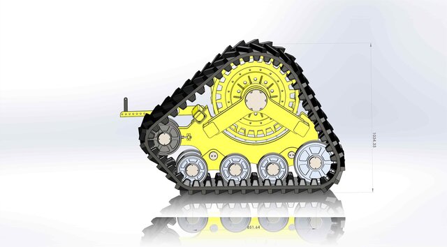 3D model of Truck Mount off-road Track