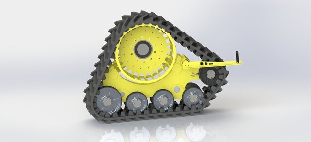 3D model of Truck Mount off-road Track