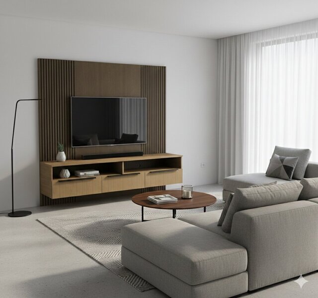 Living Room TV Wall Cabinet Design