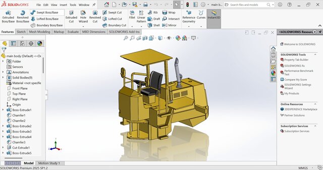 wheel loader 3D cad model – image 2 of 5