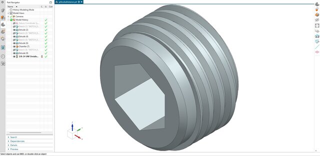 3D model of 18. Pillow Ball Bushing & Threaded Retainer