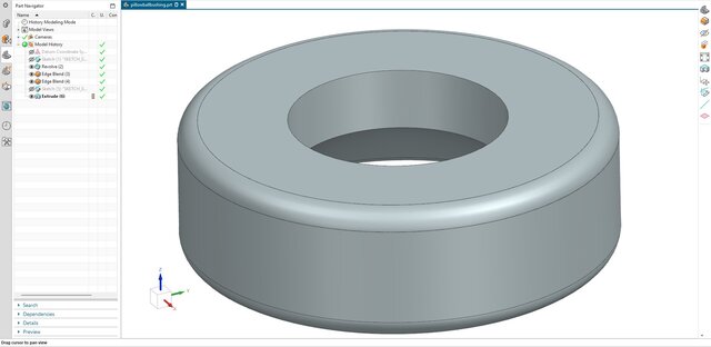 3D model of 18. Pillow Ball Bushing & Threaded Retainer
