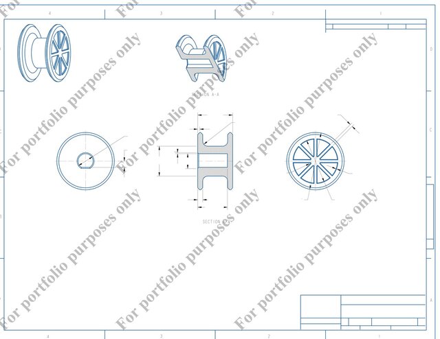 Cable Drum Design for a Motorised Lifting Mechanism