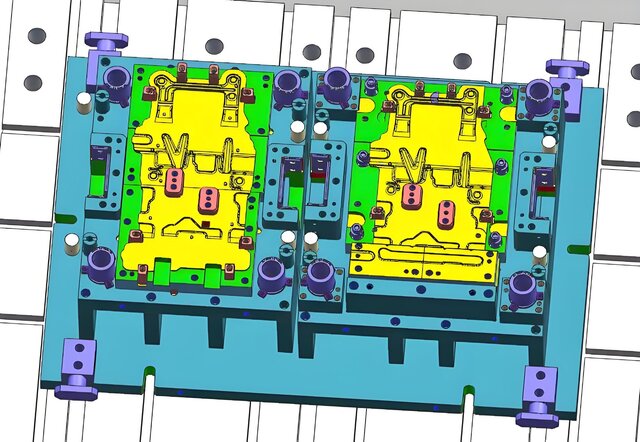 3D model of Automotive Single Operation Stamping Die Design | Steel Single Stroke Tooling for Auto Stamping Parts