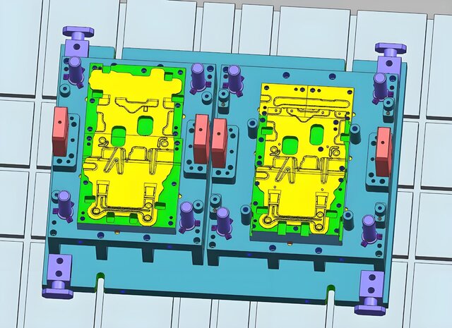 3D model of Automotive Single Operation Stamping Die Design | Steel Single Stroke Tooling for Auto Stamping Parts