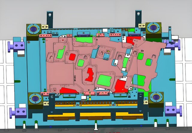 3D model of Automotive Single Operation Stamping Die Design | Steel Single Stroke Tooling for Auto Stamping Parts