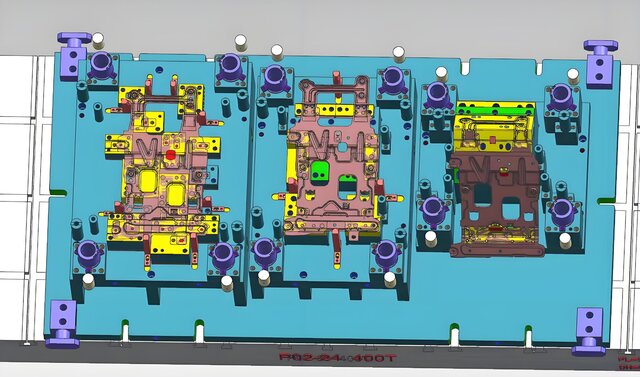 3D model of Automotive Single Operation Stamping Die Design | Steel Single Stroke Tooling for Auto Stamping Parts