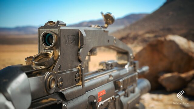 Croatian Assault Rifle – Real‑Time Game Asset