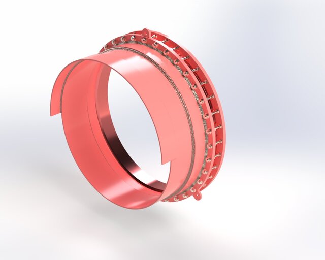 Industrial Gland Expansion Joint: Large Diameter (DN1400) for Coke Oven Gas