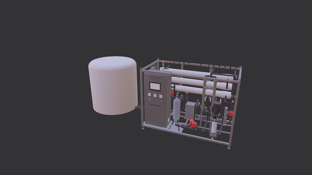 Industrial Reverse Osmosis Water Purification System | Mechanical Design – image 4 of 11