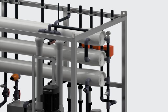 Industrial Reverse Osmosis Water Purification System | Mechanical Design – image 9 of 11