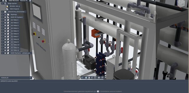 Industrial Reverse Osmosis Water Purification System | Mechanical Design – image 5 of 11
