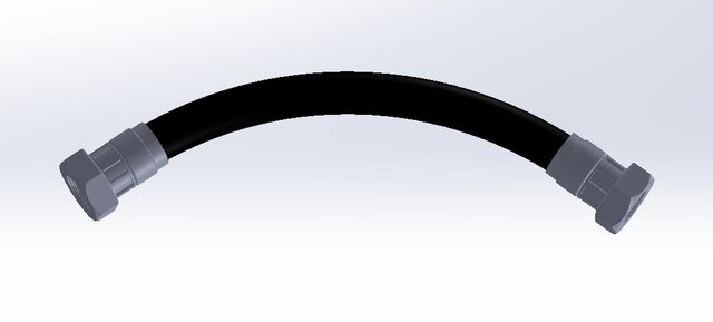 Curved Pipe Assembly with Mechanical Fittings