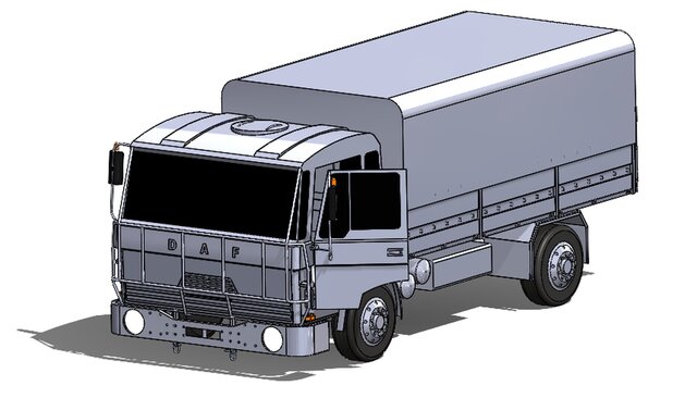 3D model of DAF Truck
